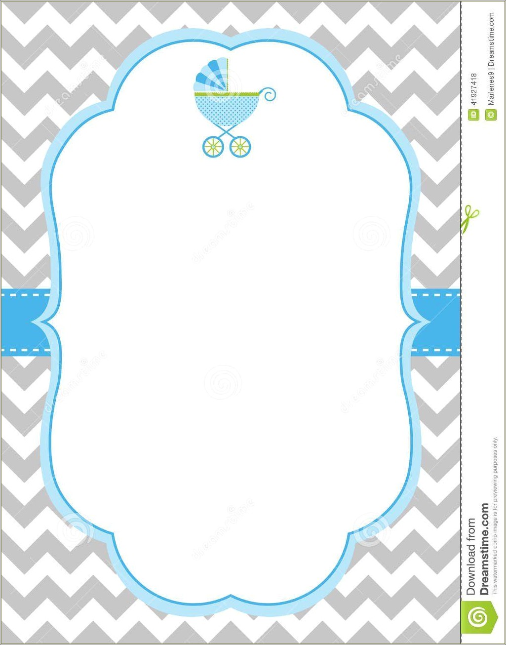 Free Baby Shower Card Templates For Word