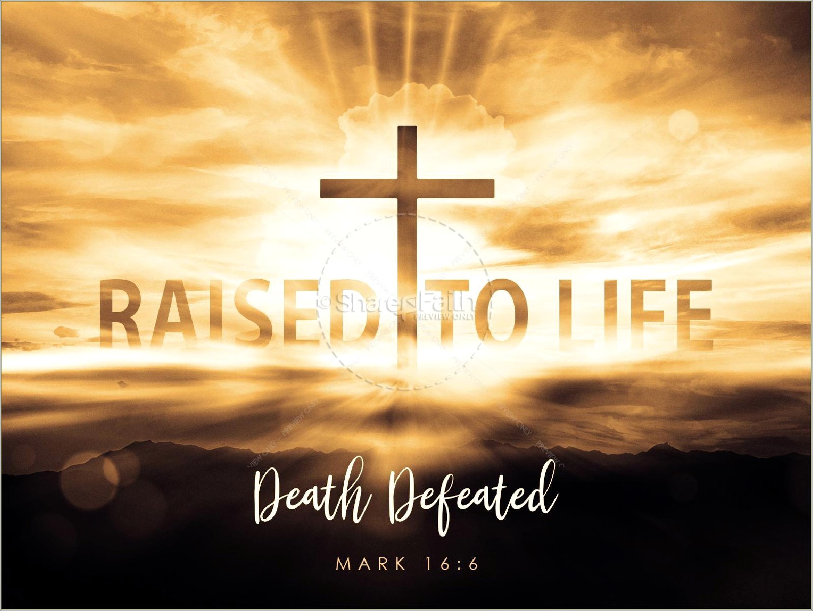 Free Beautiful Death And Resurrection Ppt Templates