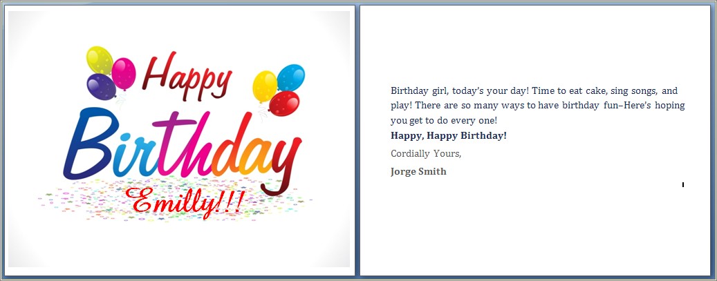 Free Birthday Card Templates For Word 2007