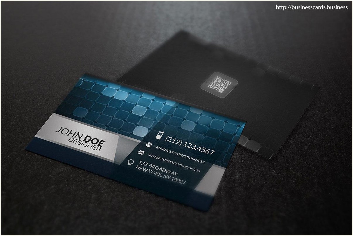 Free Blank Business Card Templates For Photoshop