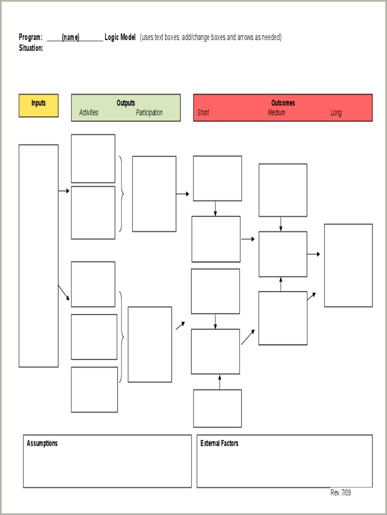 Free Blank Flow Chart Template For Excel