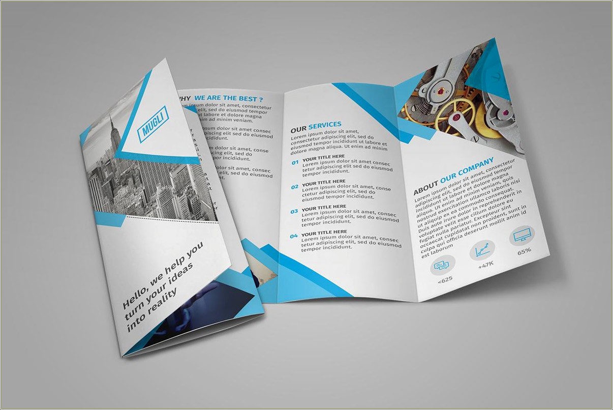 Free Blank Tri Fold Brochure Template Download
