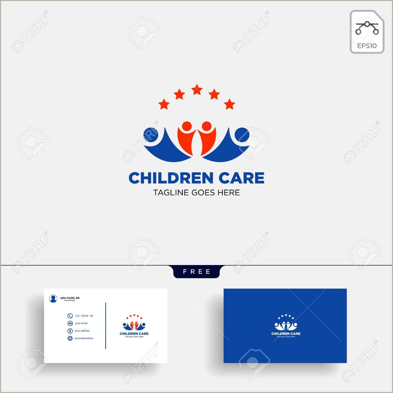 Free Buisness Cards For Child Care Templates