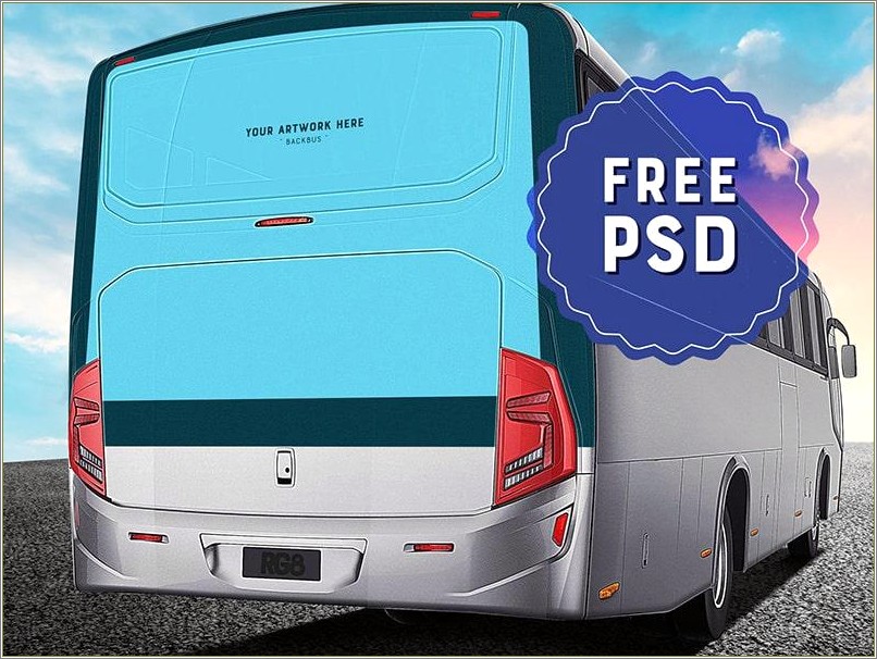 Free Bus Ride Flyer Template Psd File