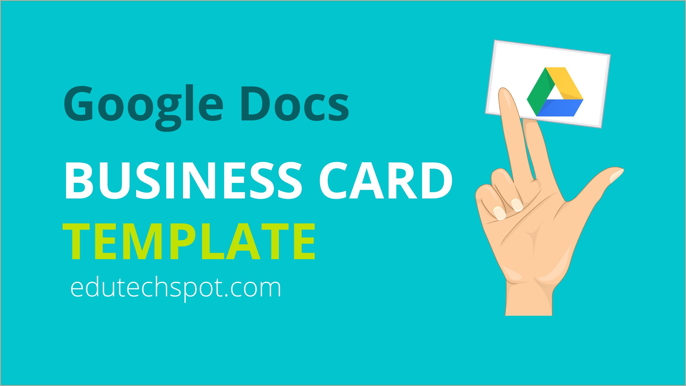 Free Business Card Template For Google Docs