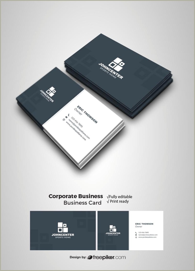 Free Business Card Templates Print From Home