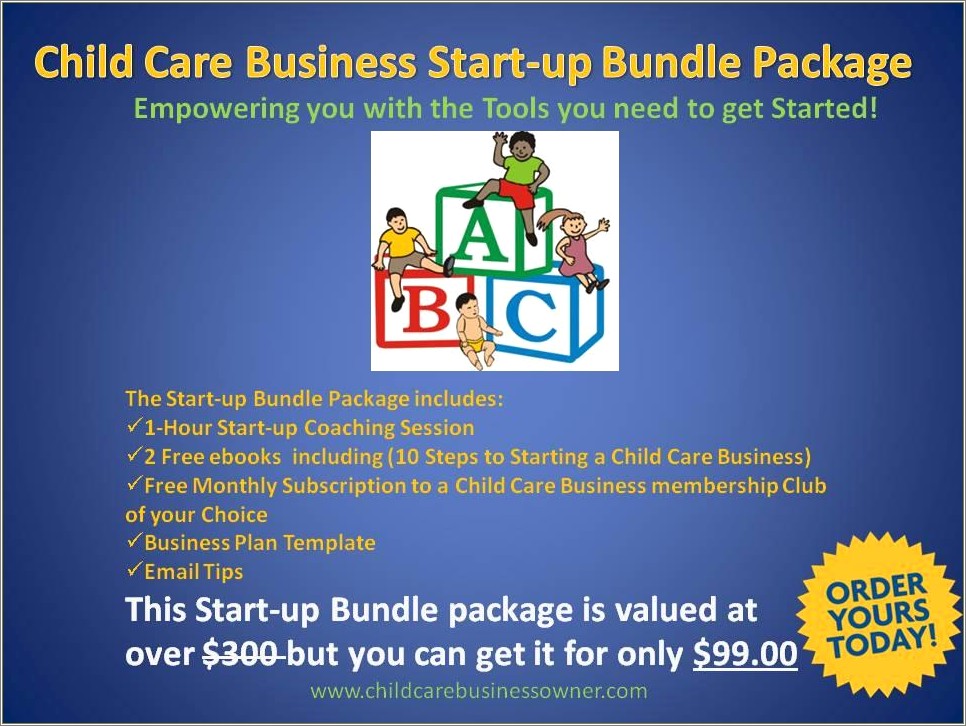 Free Business Plan Template For Child Care Center