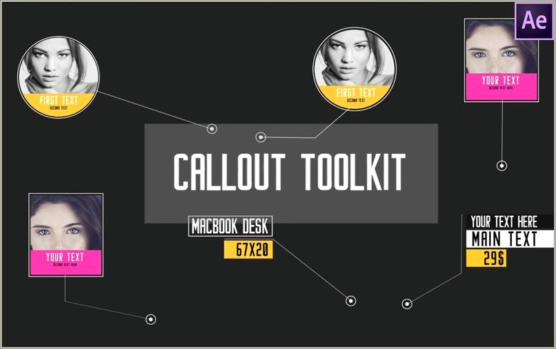 Free Call Out Titles After Effects Template