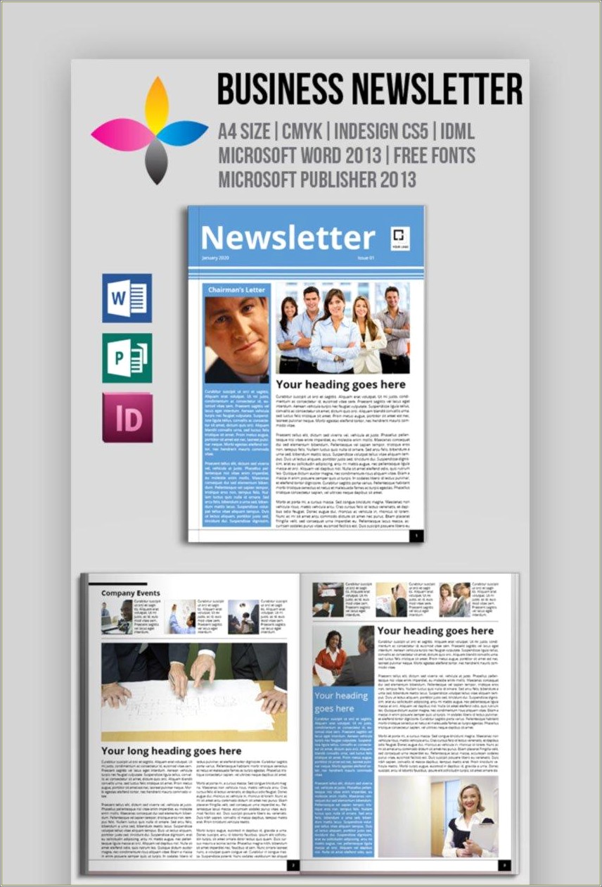 Free Career Newsletter Templates For Microsoft Word