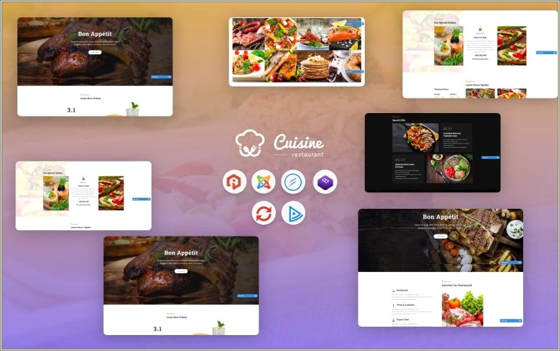 Free Catering Template For Joomla 3.9
