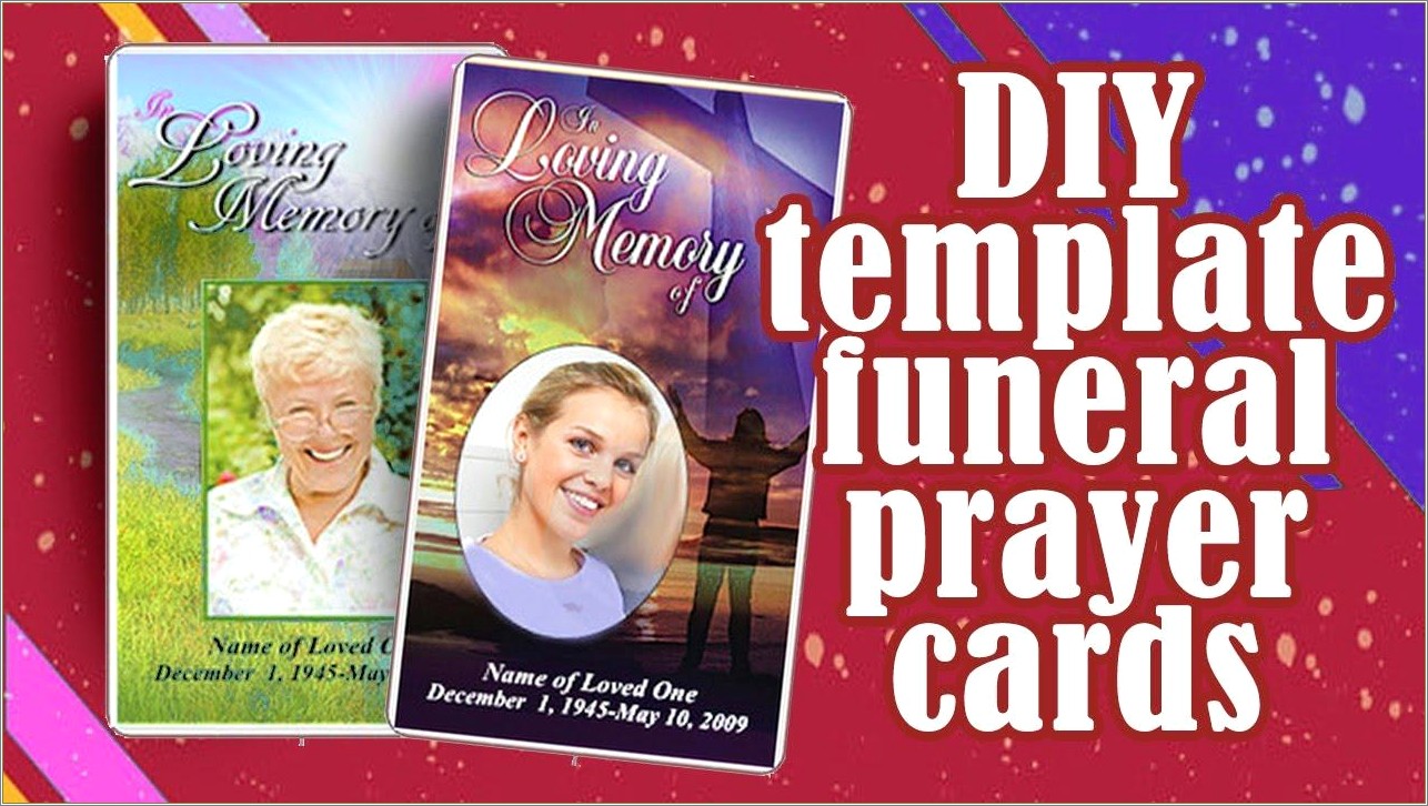 Free Catho Ic Funeral Prayer Cards Templates