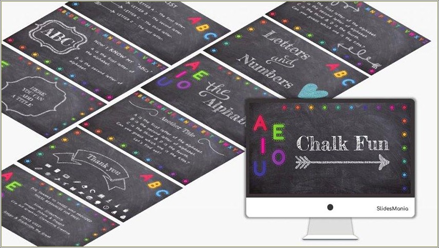 Free Chalkboard Customer Life Cycle Powerpoint Template