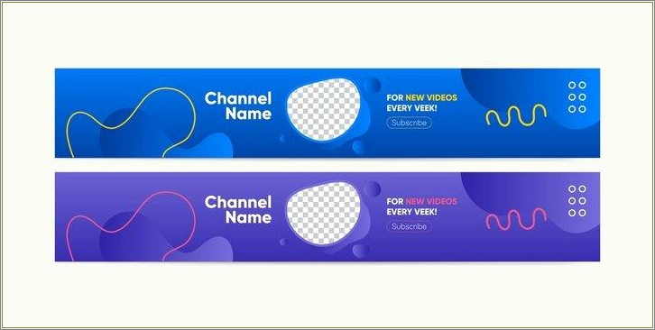 Free Channel Art Template For Wih Suscribe Button
