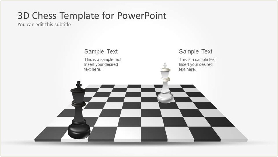 Free Chess Board Powerpoint Template For Decoupage