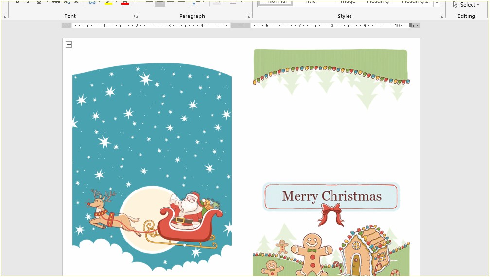 Free Christmas Borders For Word Documents Templates