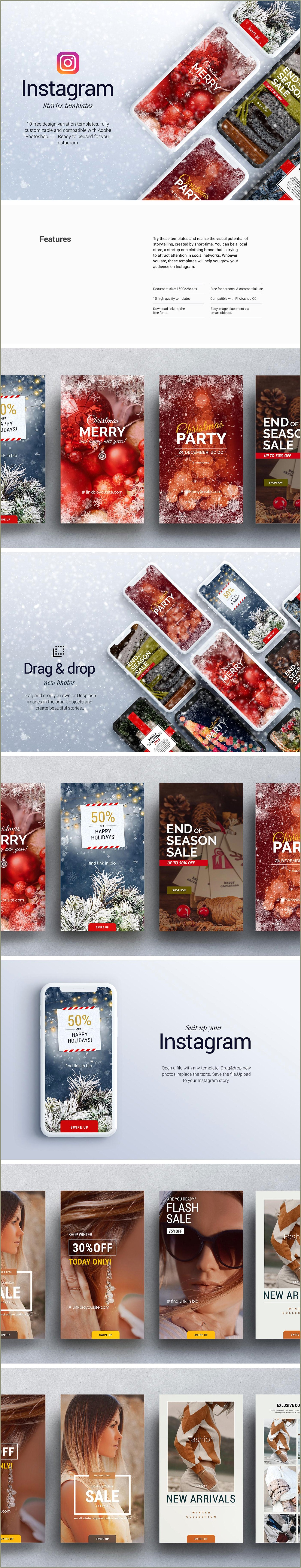 Free Christmas Calage Templates For Photoshop Cc