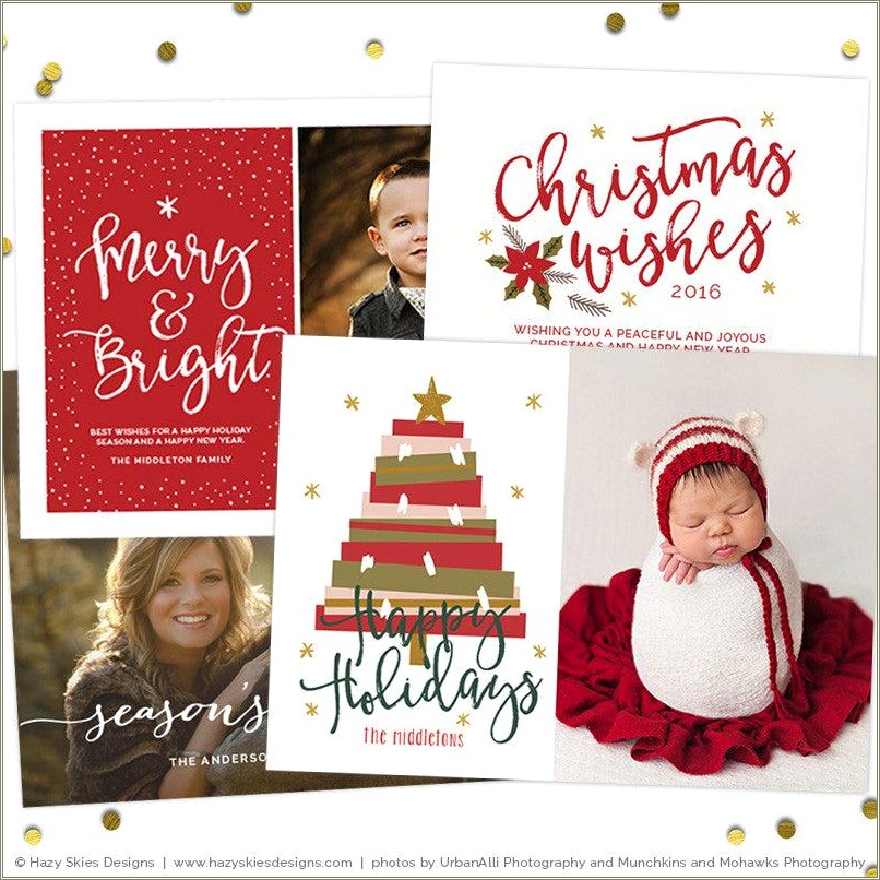 Free Christmas Card Templates For Photographers 2012