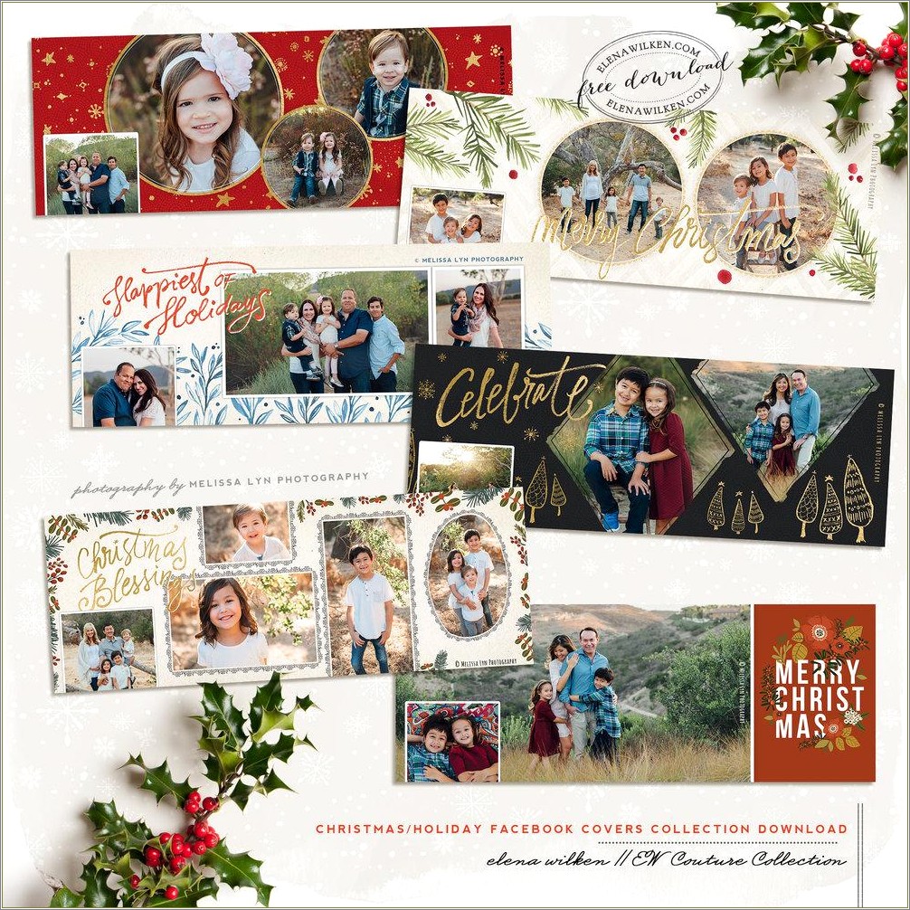 Free Christmas Card Templates For Photographers 2015