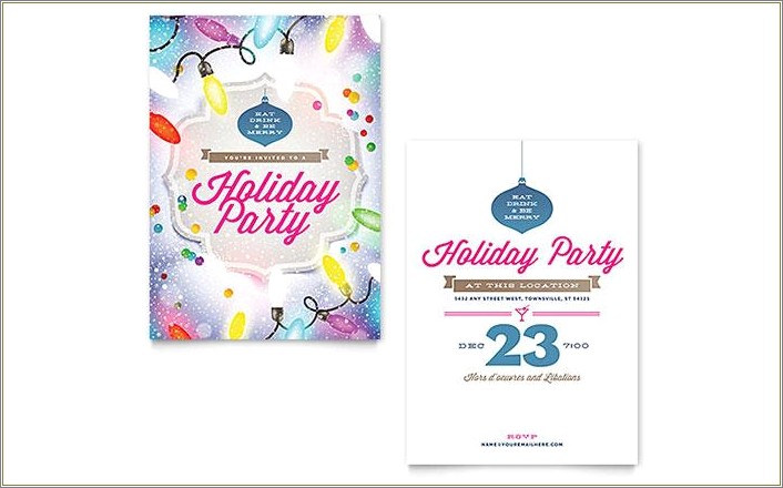 Free Christmas Party Invitation Templates To Print