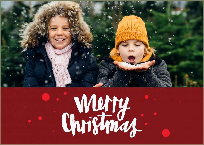 Free Christmas Photo Card Templates To Print