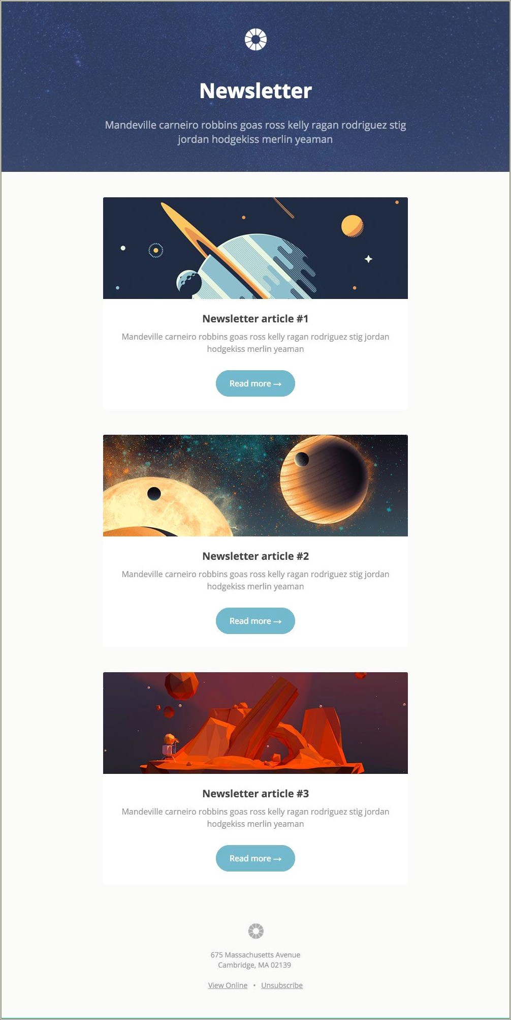 Free Code For Newsletter Template With Columns