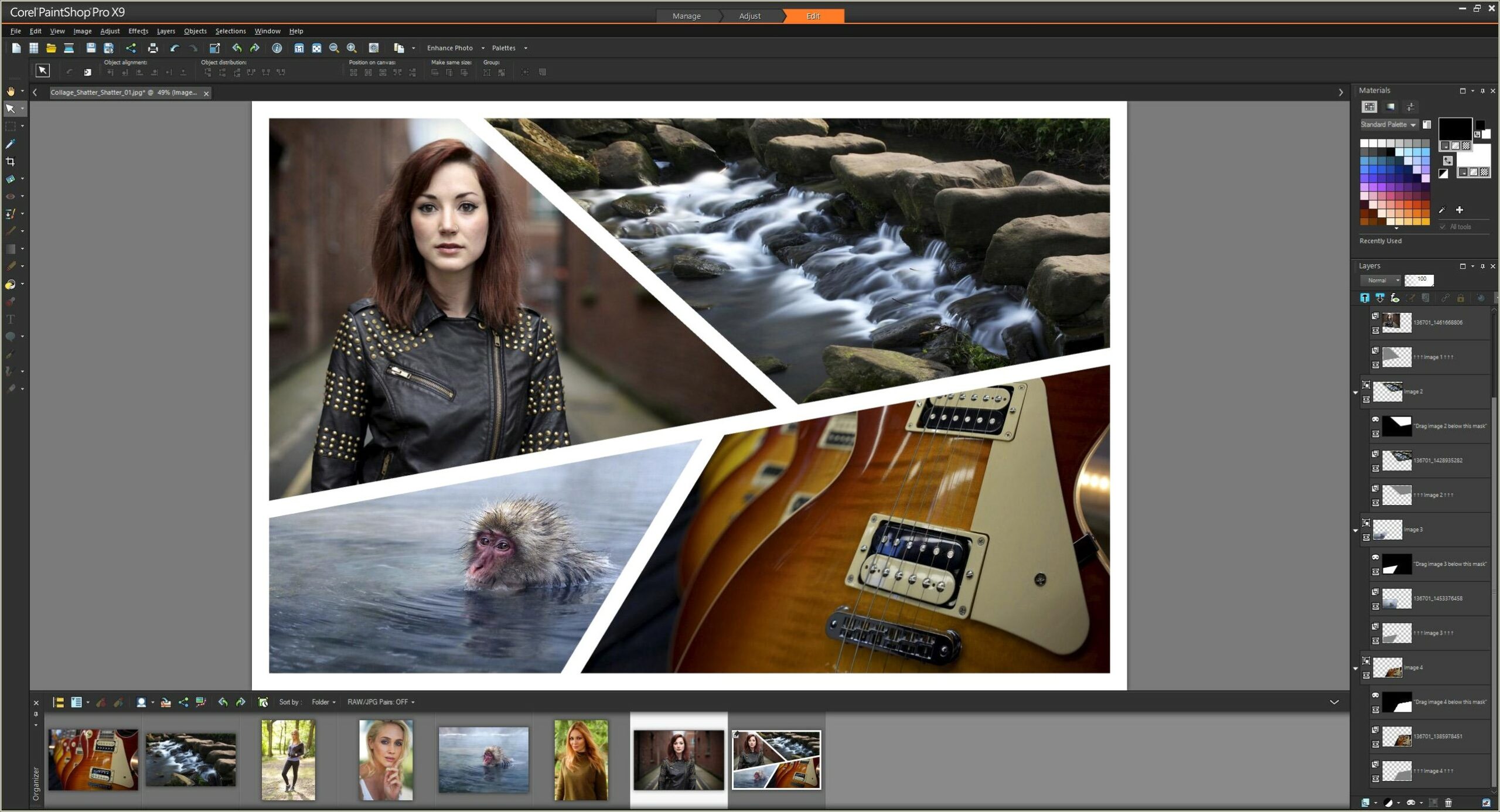 Free Collage Template For Paintshop Pro X7