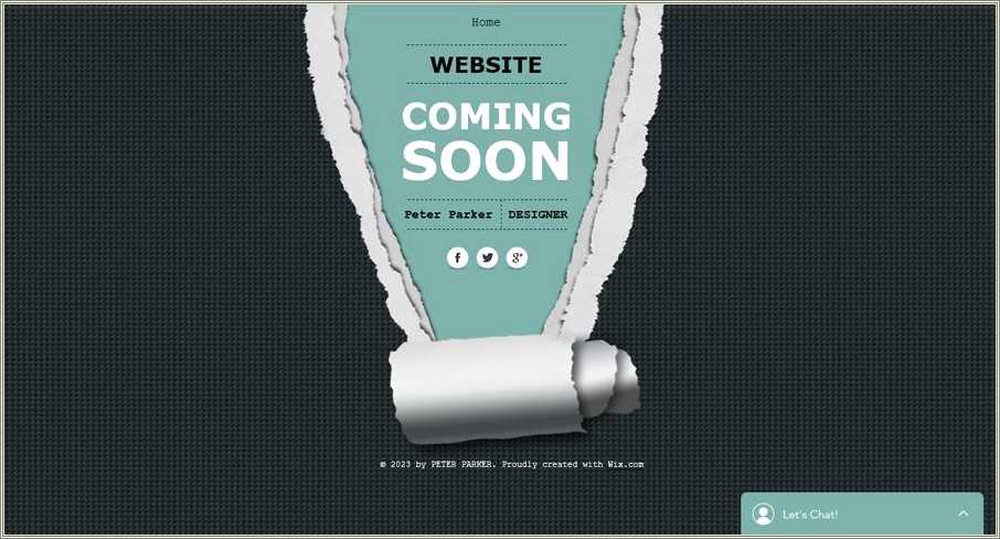 Free Coming Soon Page Html Template Free Download