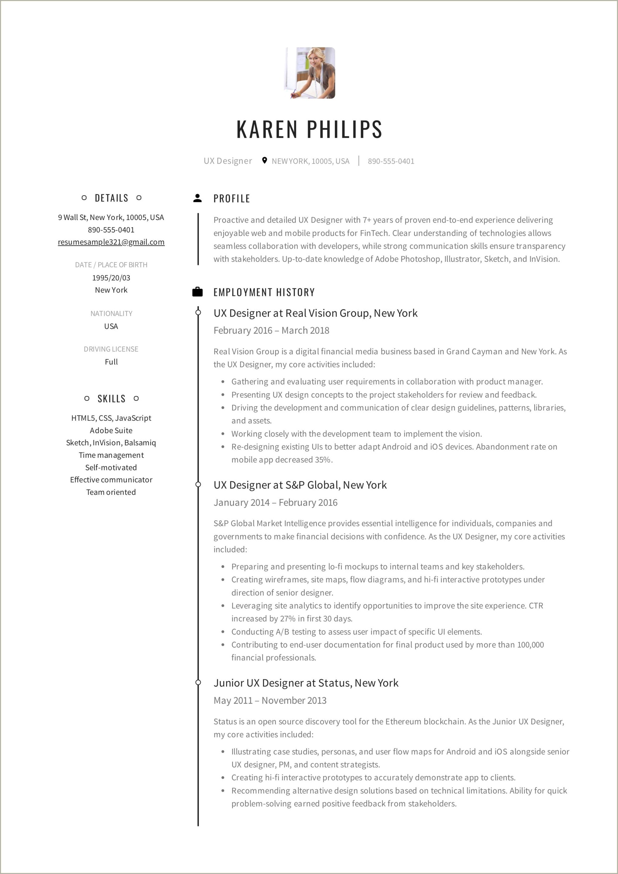 Free Cover Letter Template For Ux Designers
