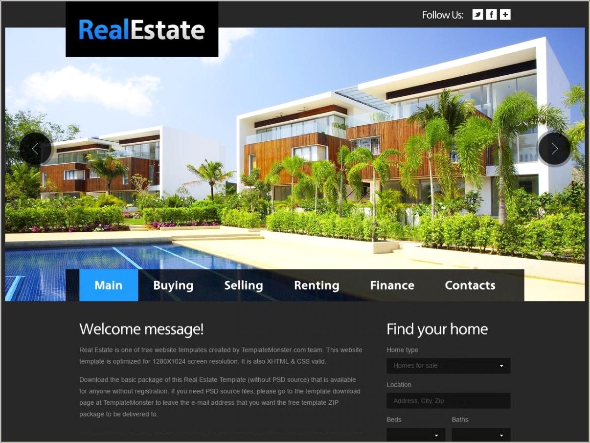 Free Css Template Download For Real Estate