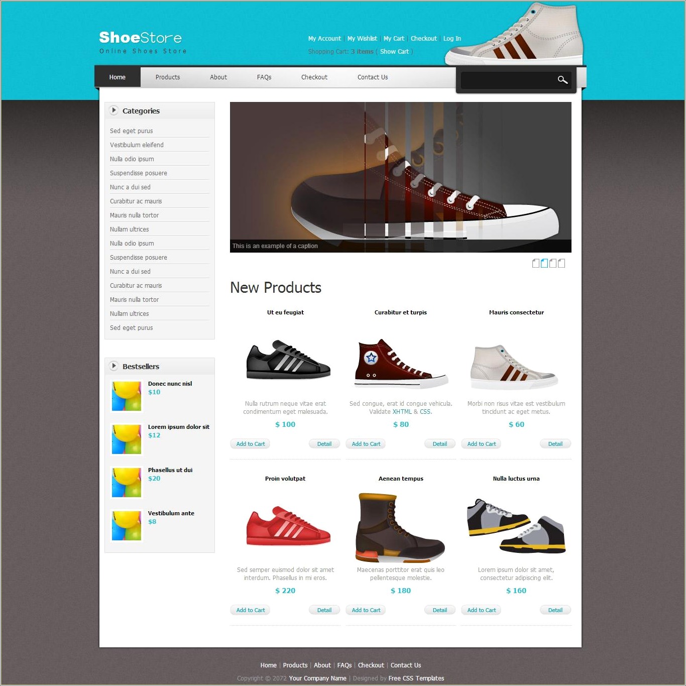 Free Css Templates Download For Online Shopping Cart