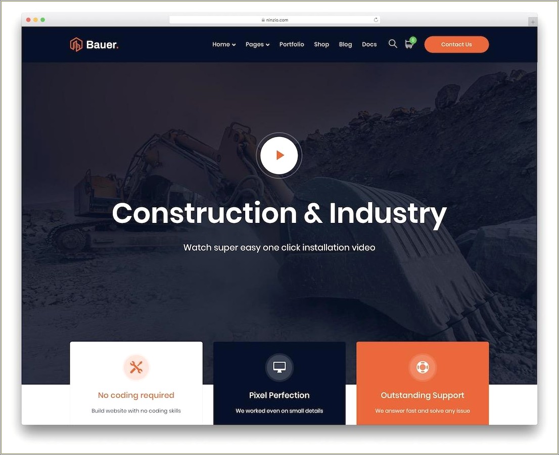 Free Css Web Templates For Construction Company