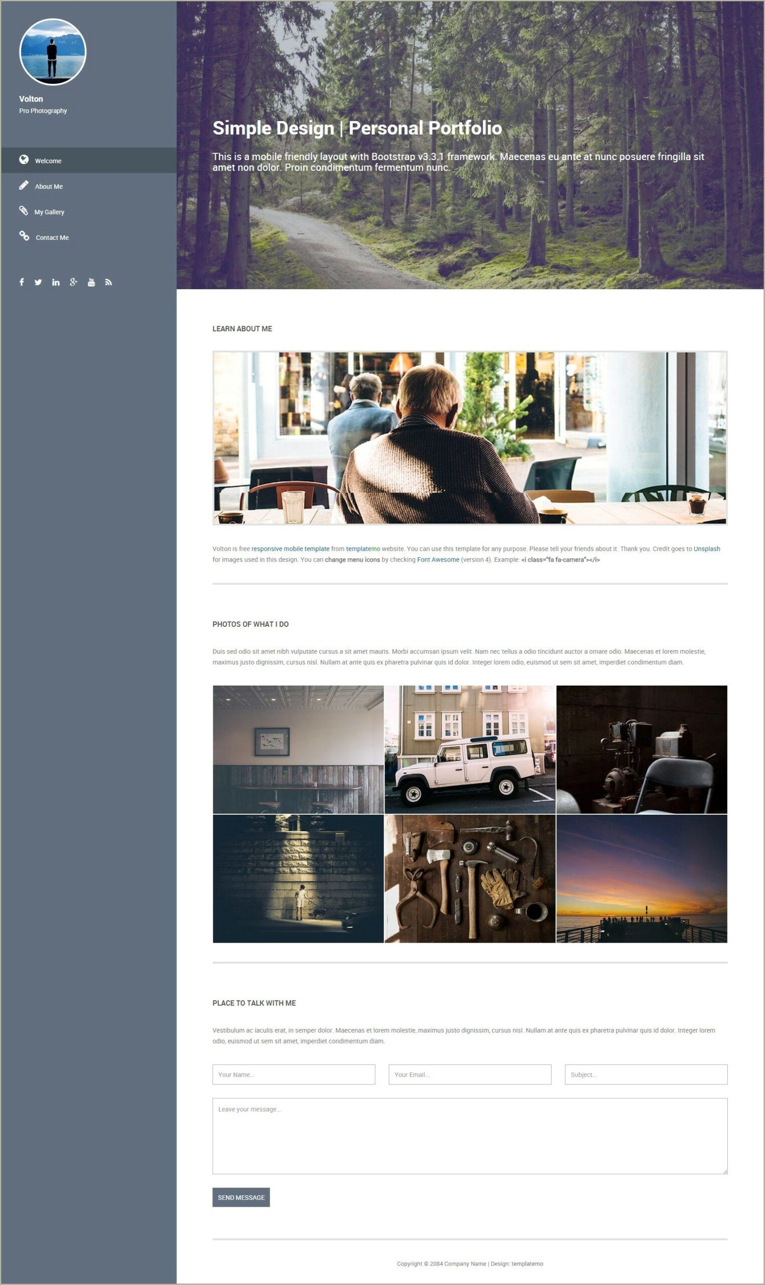 Free Css Web Templates With Vertical Menu