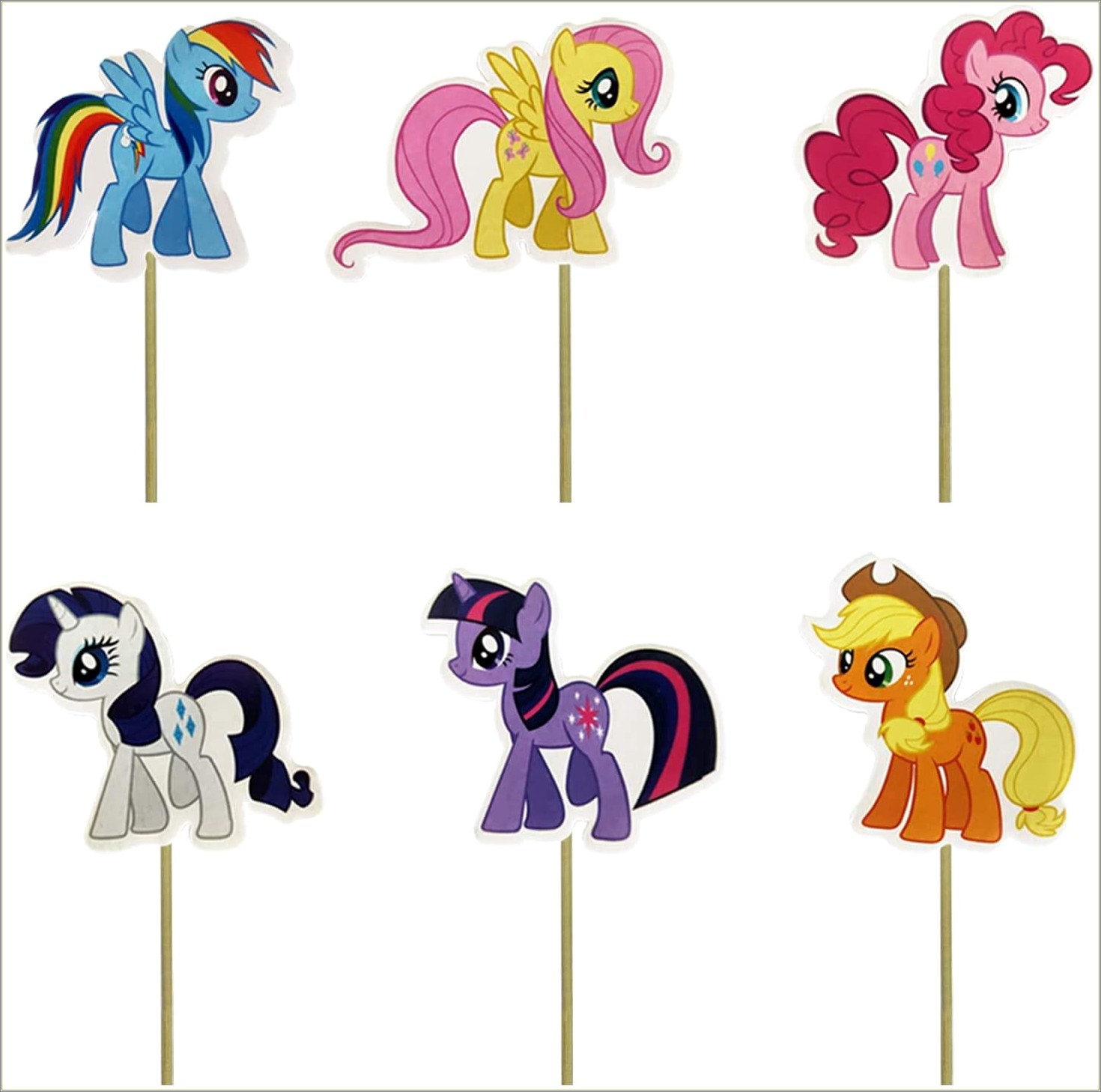 Free Cupcake Topper Template Printablesmy Little Pony