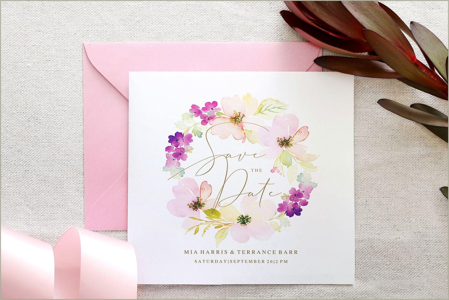 Free Customizable Save The Date Business Templates