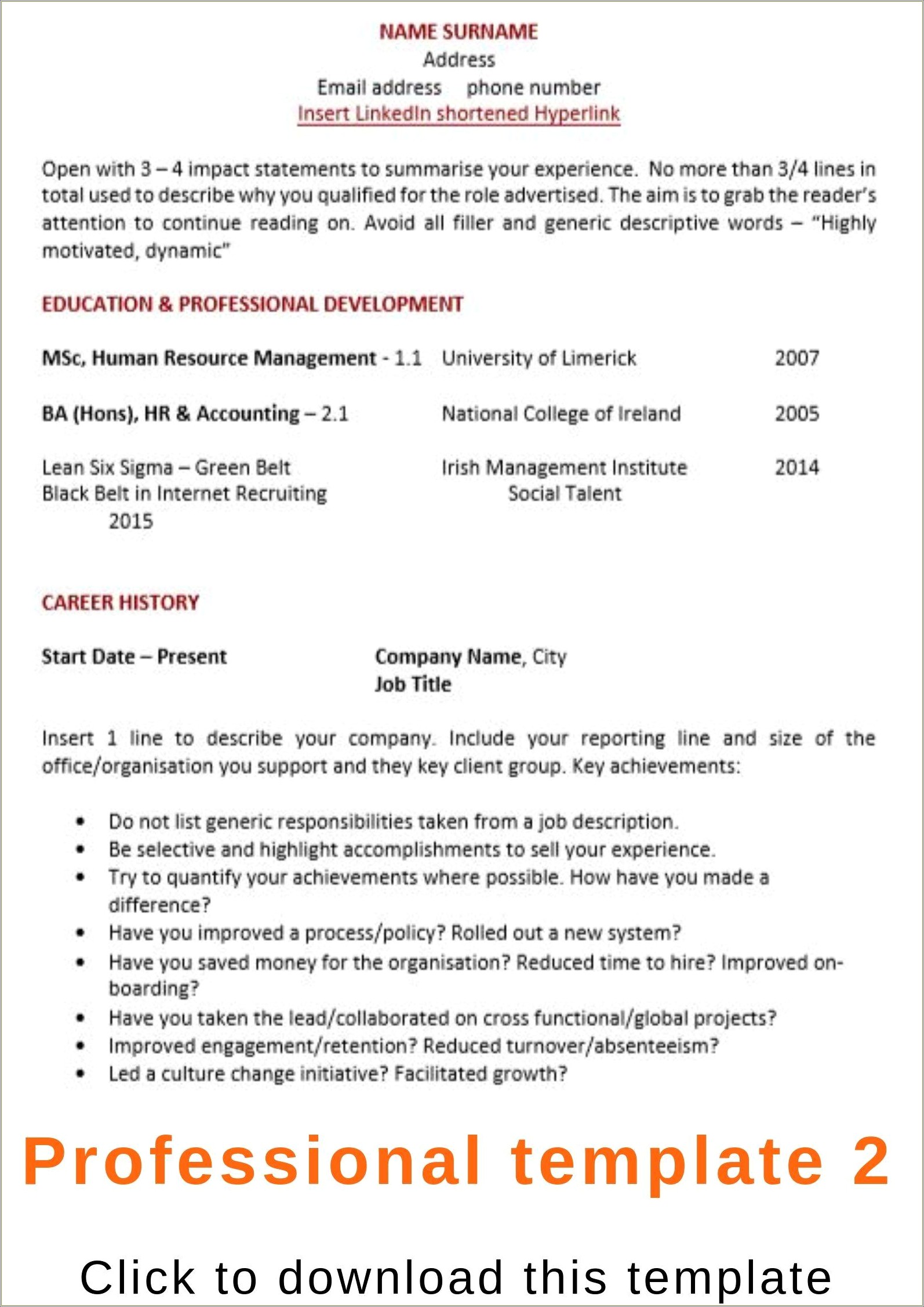 Free Cv Template For Teenager Part Time Job