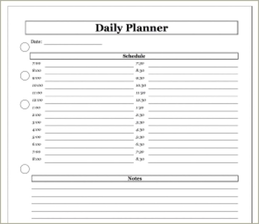 Free Daily Checklist With Yes And No Template