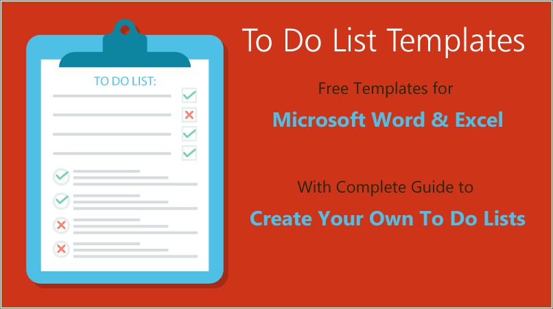 Free Daily Task List Template With Shower List
