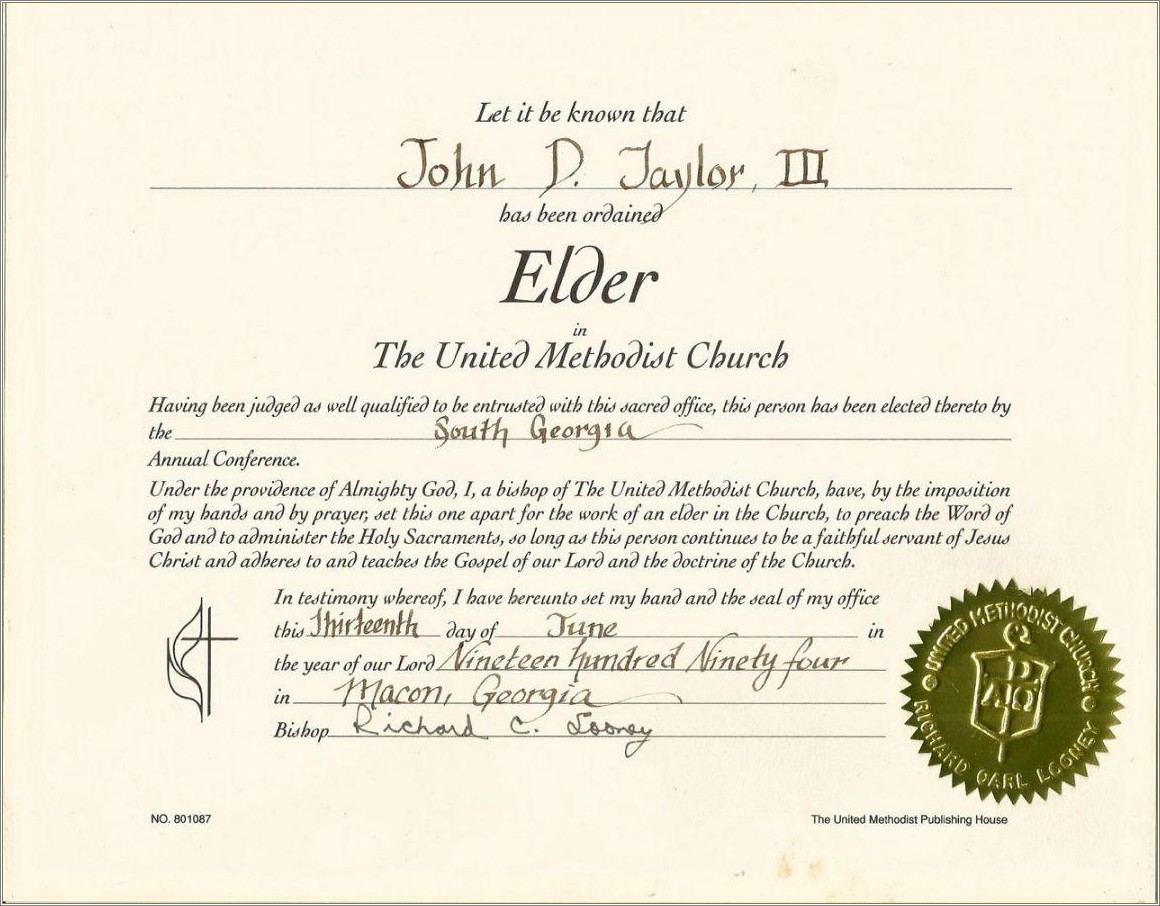 Free Deacon Ordination Certificate Template Word Doc