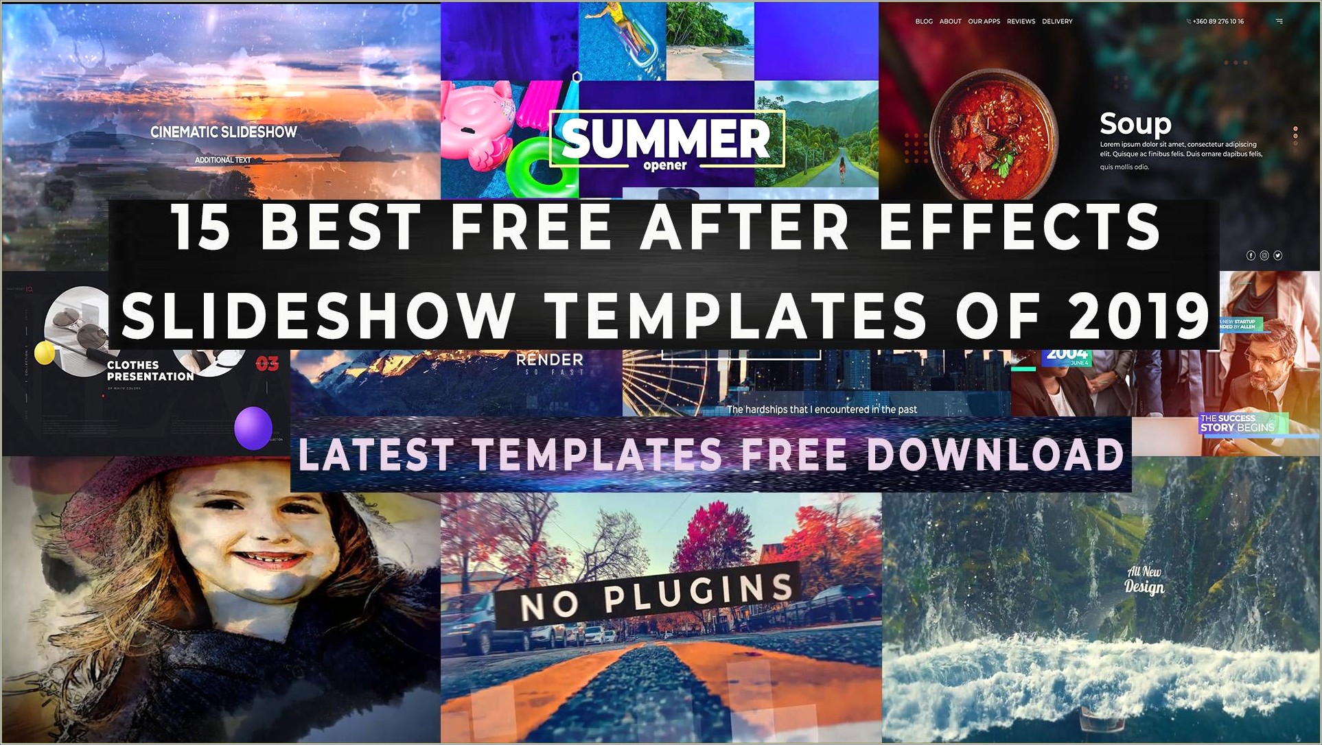 Free Download After Effects Project Template Slideshow