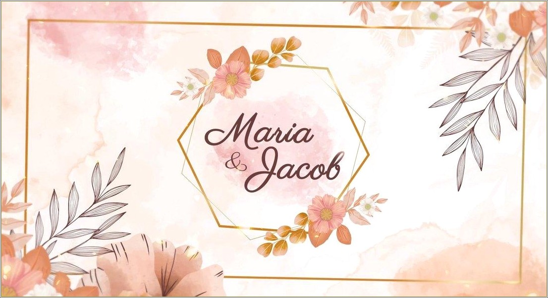Free Download After Effects Template Wedding Invitation
