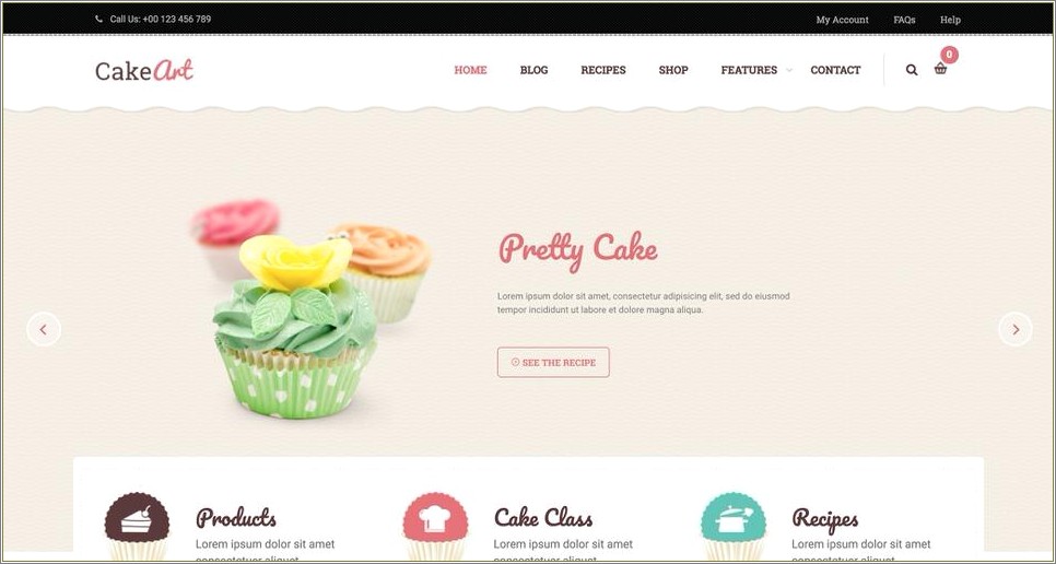 Free Download Css Templates For Cake Shop