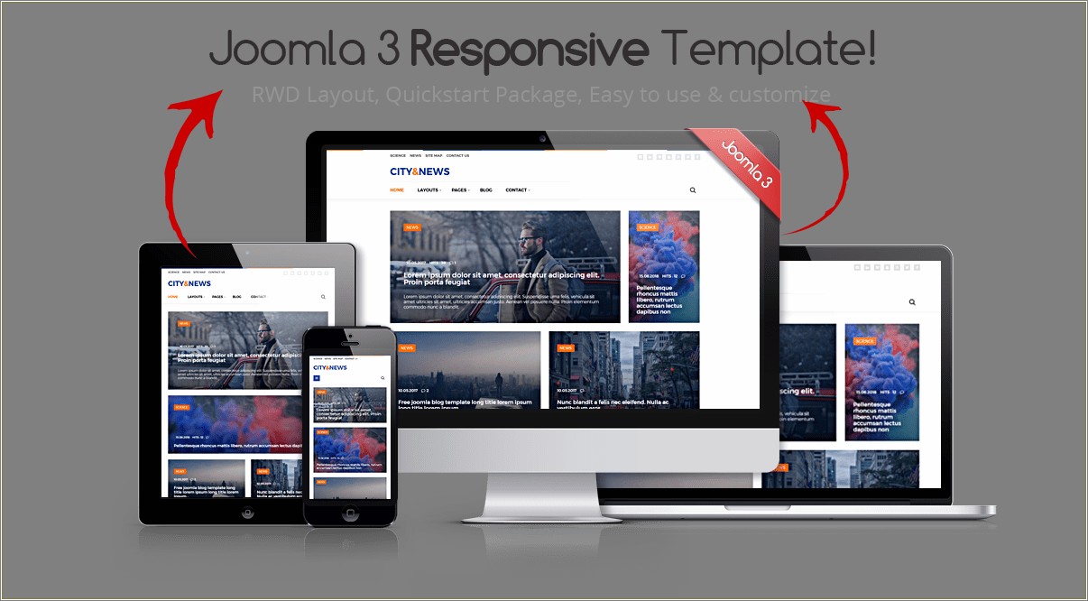Free Download Joomla 3.0 Responsive Templates