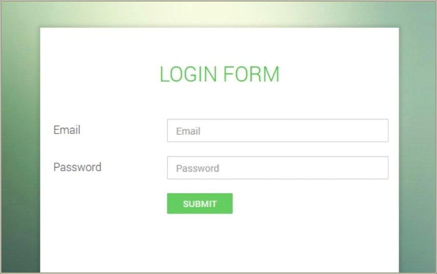 Free Download Login Page Template In Php