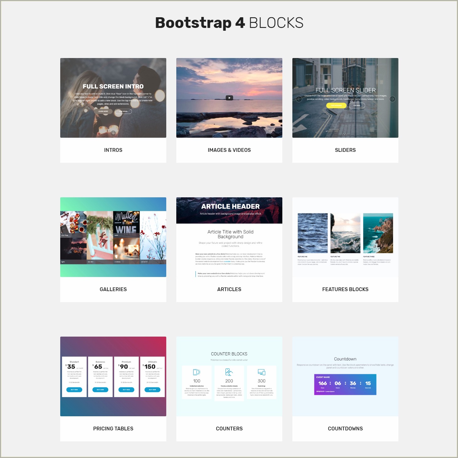 Free Download Product Page Templates For Bootstrap Studio