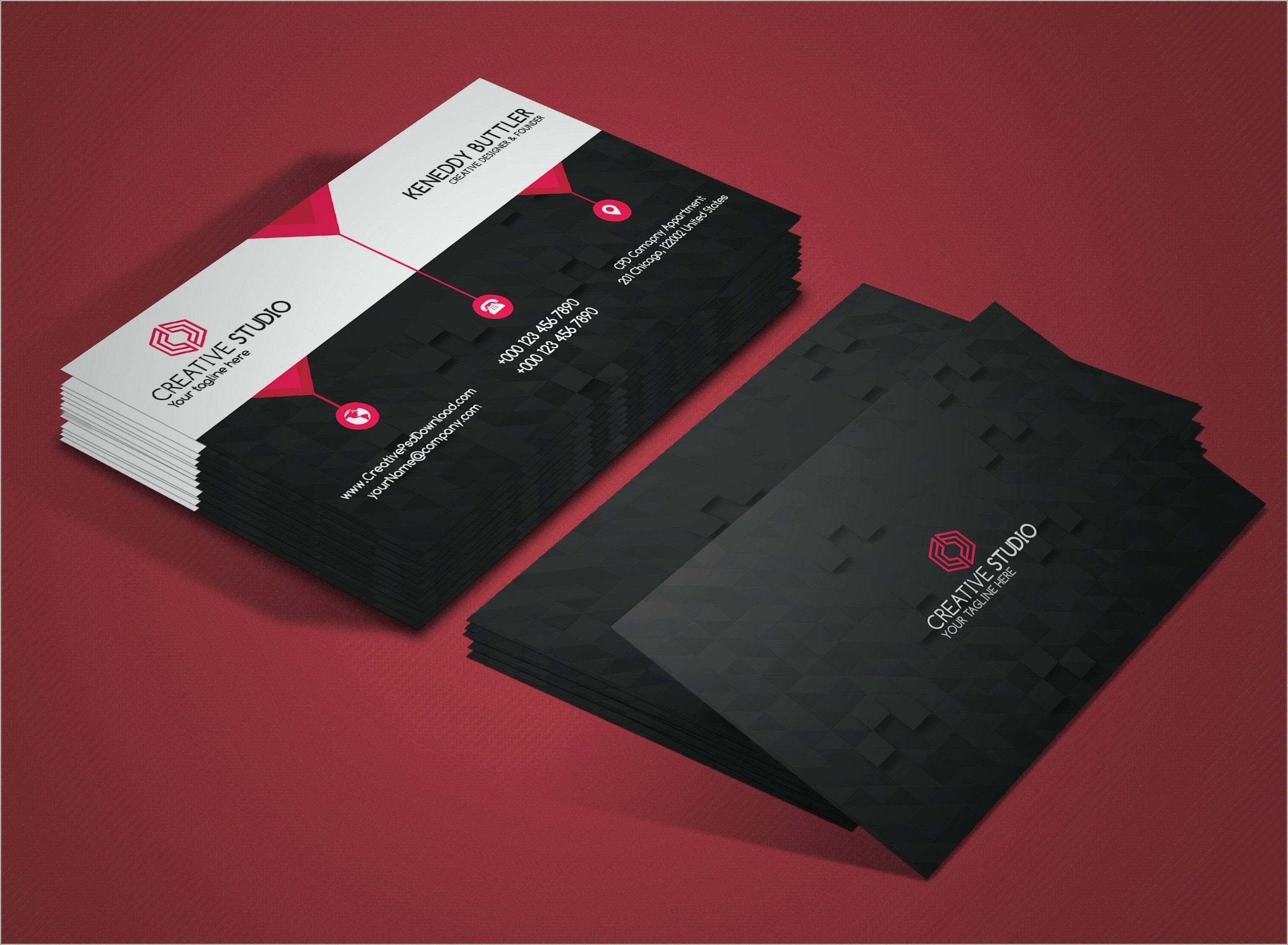 Free Download Psd Template For Business Card