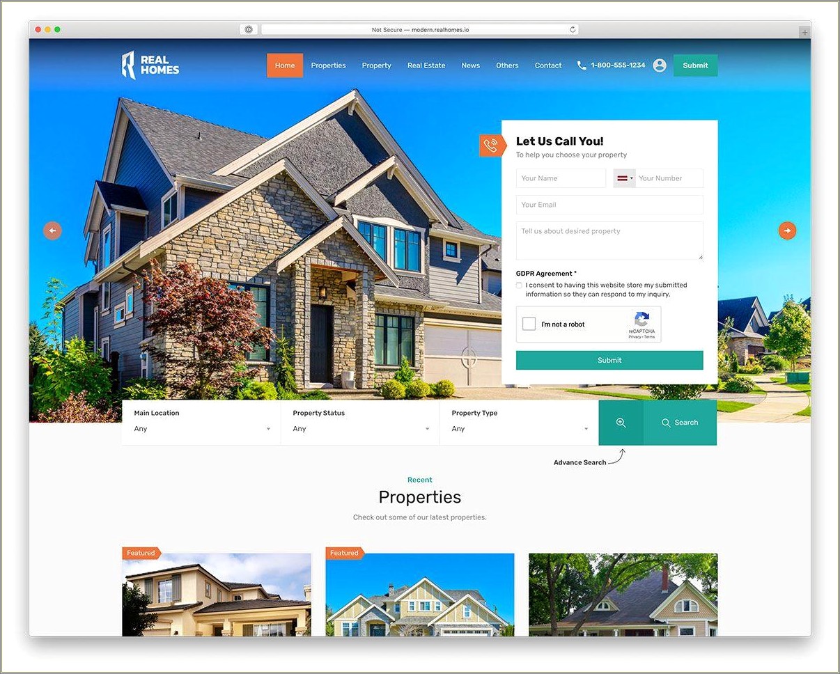 Free Download Real Spaces Responsive Real Estate Template