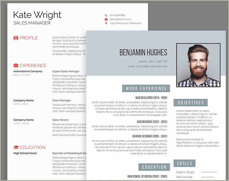 Free Download Resume Template Pack