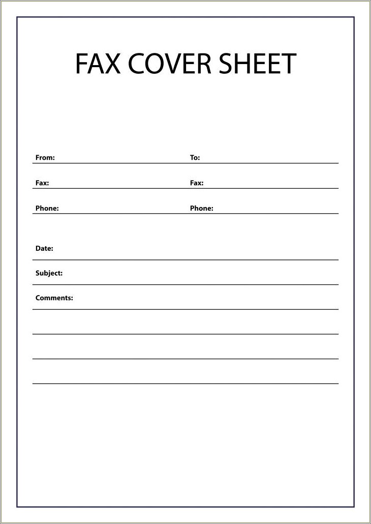 Free Downloadable Fax Cover Sheet Template Clipboard Design