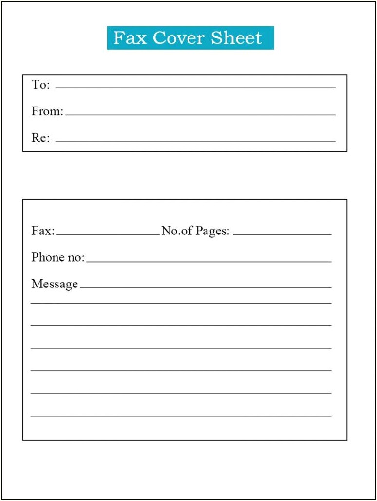 Free Downloadable Fax Cover Sheet Template Clipboard