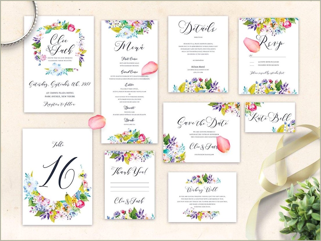 Free Downloadable Wedding Invitation Templates For Word